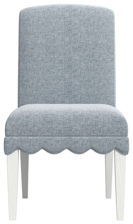 Haven Sea Blue Upholstered Side Chair Set of 2