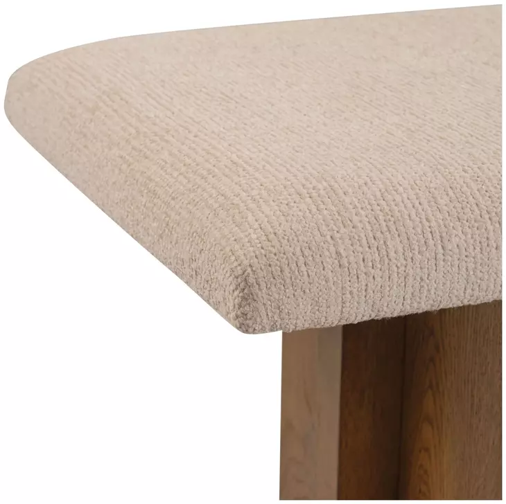 Valmont Beige Upholstered Dining Bench