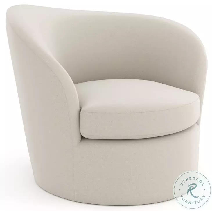 Quasi Ivory RAF Swivel Chair