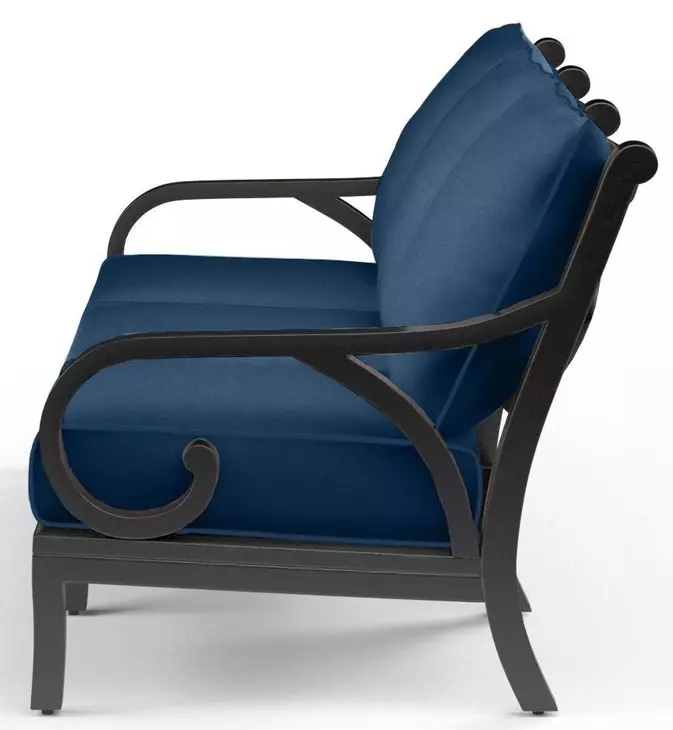 Monterey Spectrum Indigo 81" Outdoor Sofa with Self Welt