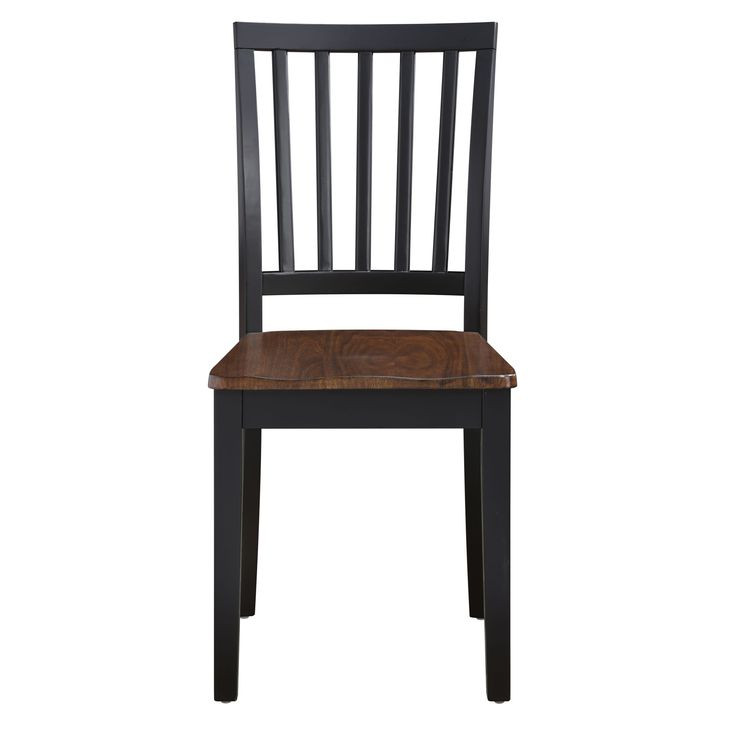 Joplin Walnut and Ebony Farmhouse Side Chair