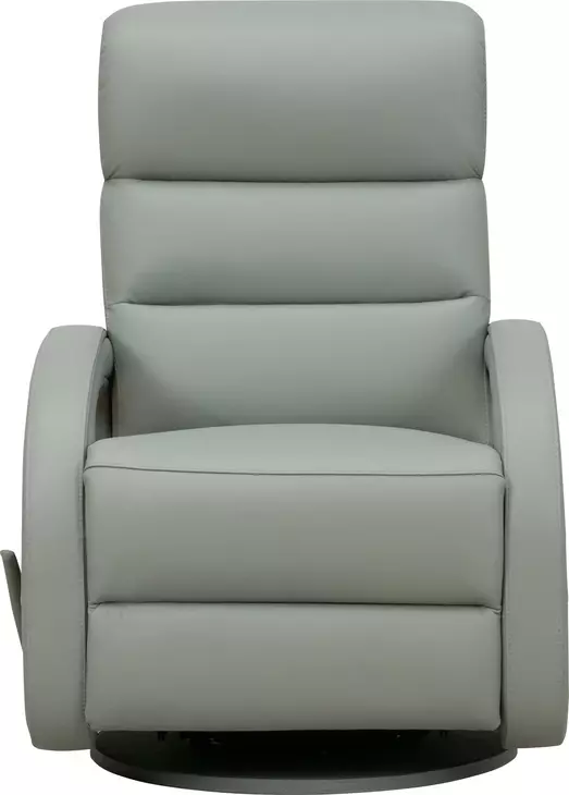 Gunter Robyn Mint Green Leather Swivel Glider Recliner