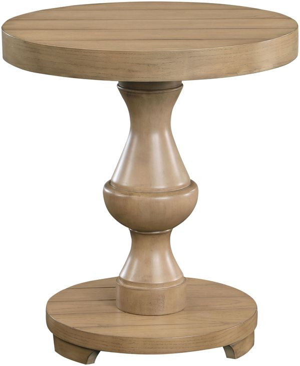 Dory Sand Round End Table