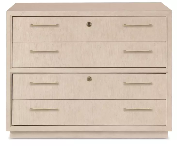 Marlowe Polished Limestone 2 Drawer Lateral File