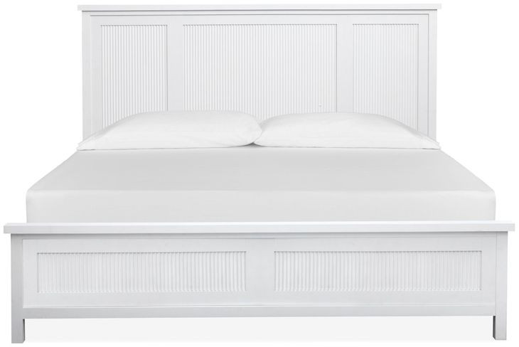 Windmill Harbour White Whisp and Sand Panel Bedroom Set