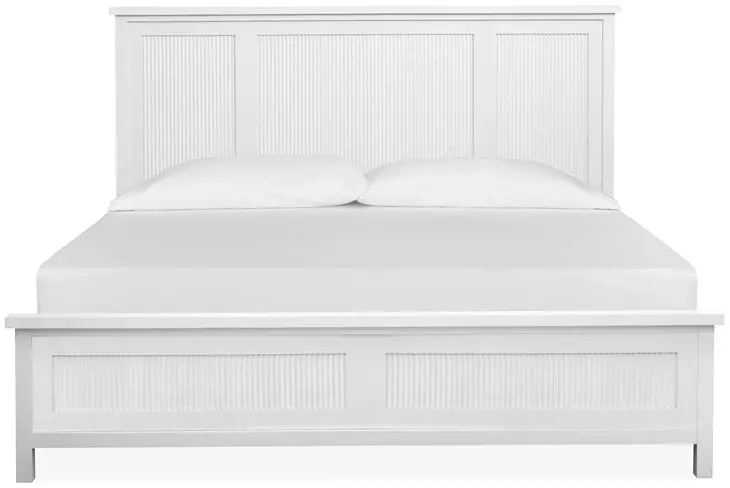 Windmill Harbour White Whisp and Sand Panel Bedroom Set