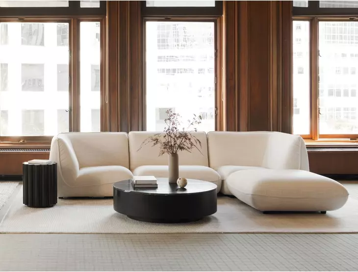 Ritual Black Round Marble Occasional Table Set