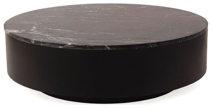 Ritual Black Round Marble Coffee Table
