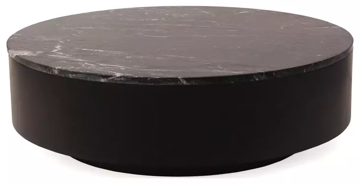 Ritual Black Round Marble Top Coffee Table