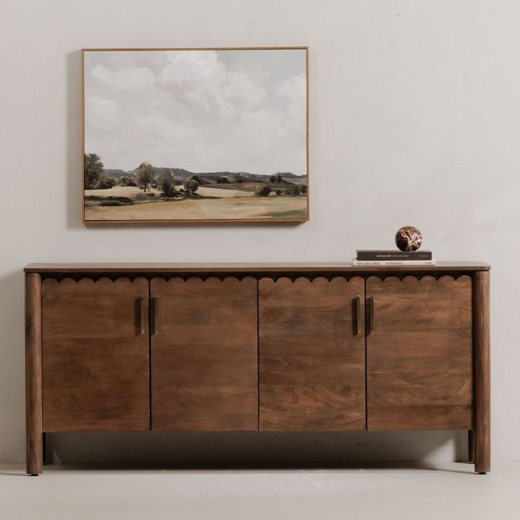 Wiley Vintage Brown 4 Door Sideboard