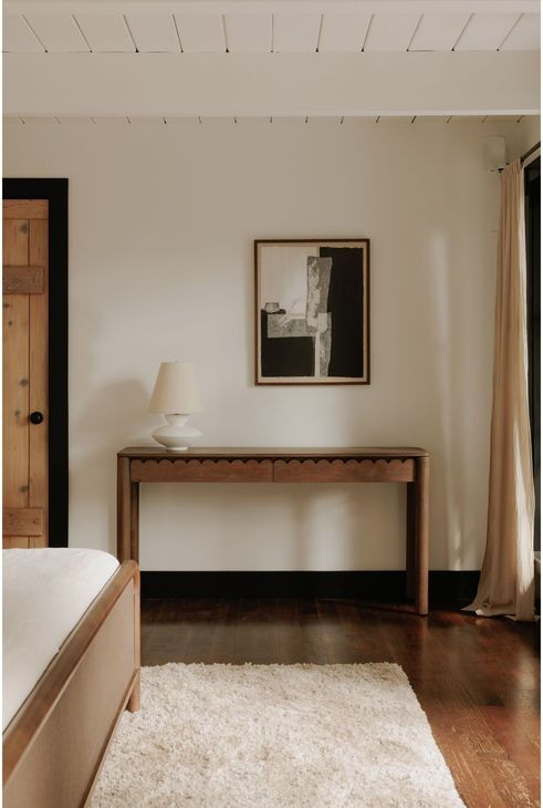 Wiley Vintage Brown Rectangular Console Table