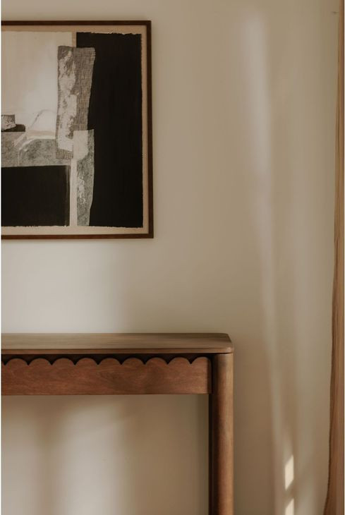 Wiley Vintage Brown Rectangular Console Table