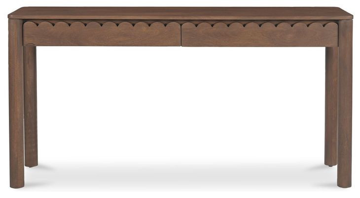 Wiley Vintage Brown Rectangular Console Table
