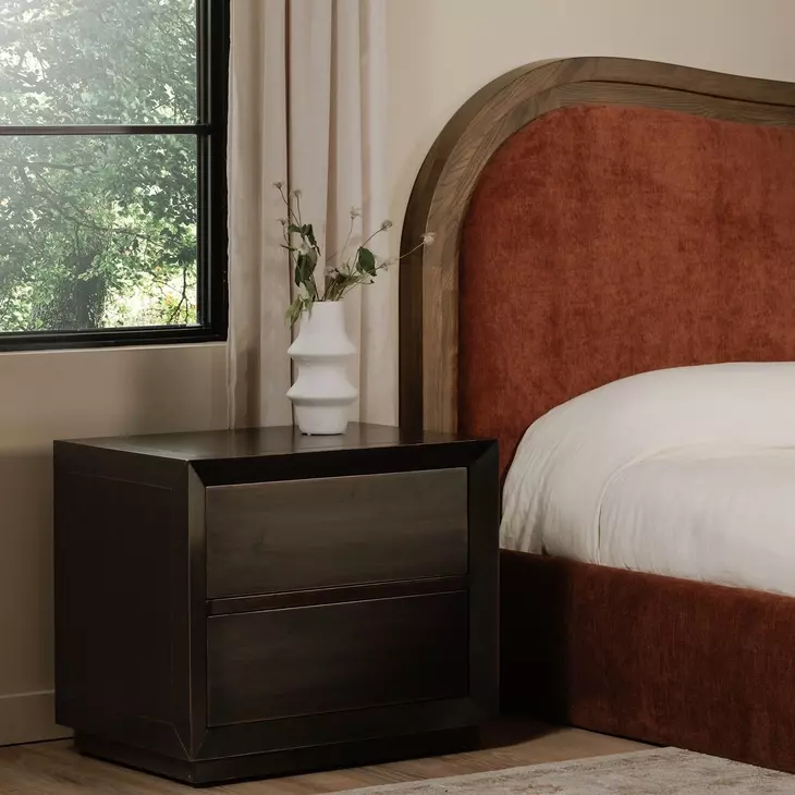 Dawson Deep Bronze 2 Drawer Nightstand