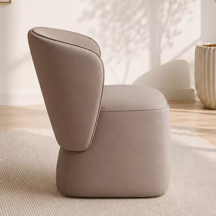 Zephyr Aline Cashmere Upholstered Dining Chair Set of 2