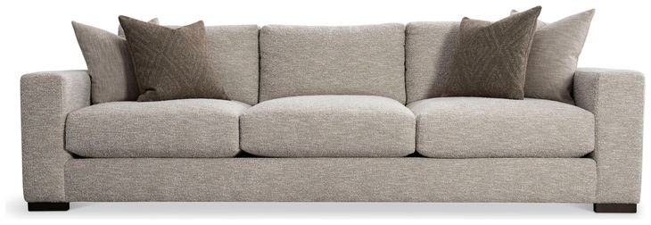 Drew Beige 110" Sofa with Pillow
