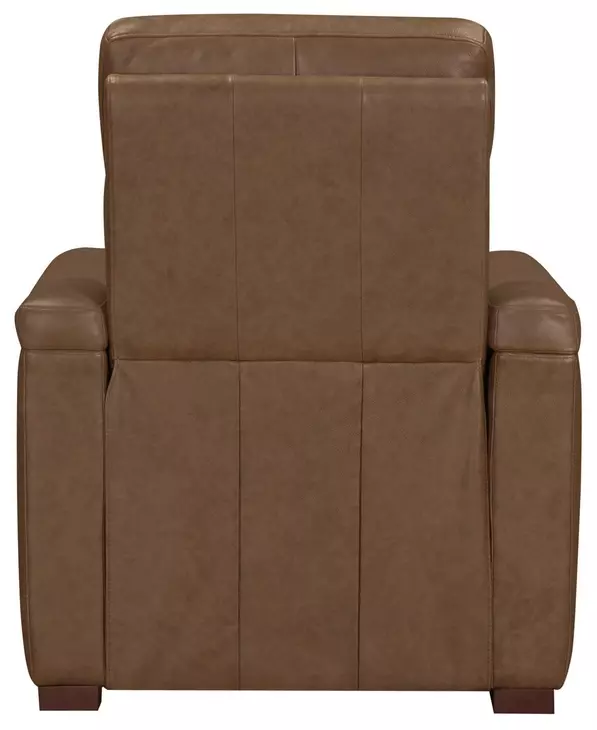 Fortmere Renaissance Tobacco Leather Manual Pushback Recliner