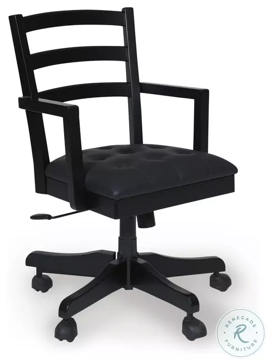 Wildenauer Brown And Black Home Office Desk Chair