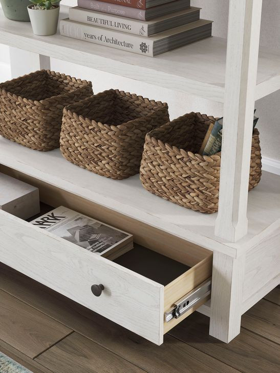 Robbinsdale Antique White Bookcase