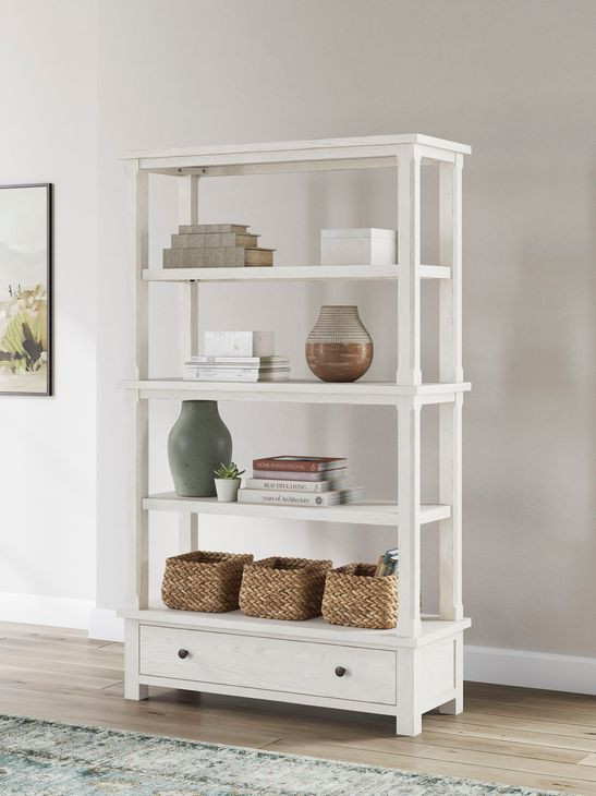 Robbinsdale Antique White Bookcase