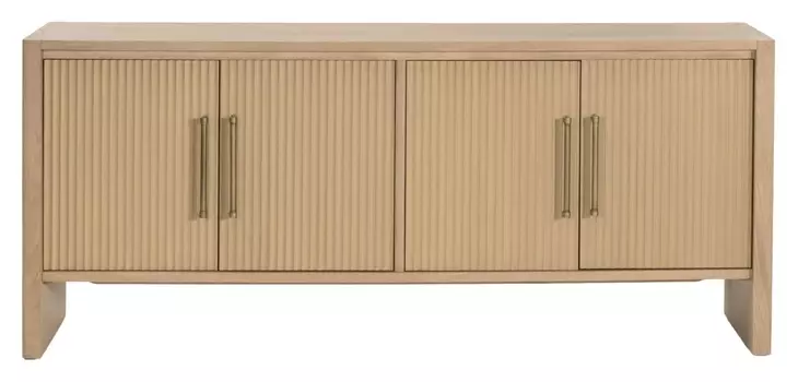 Halloway Light Honey 4 Door Media Sideboard