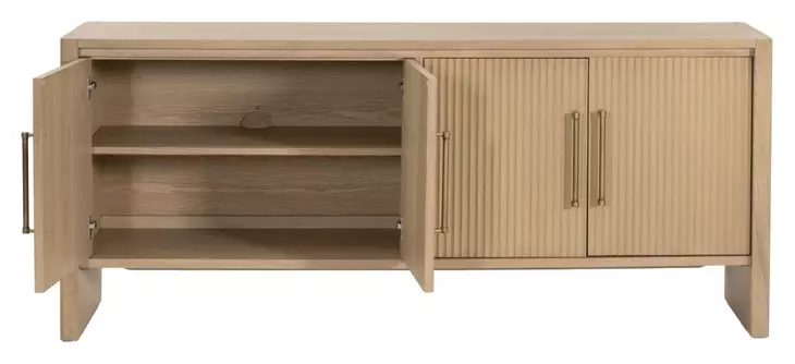 Halloway Light Honey 4 Door Media Sideboard