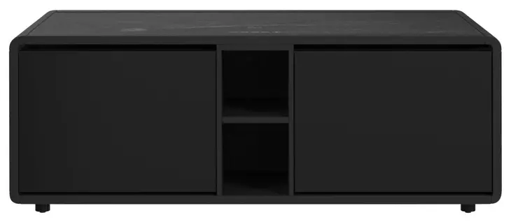 Nebula Black Rectangular Smart Coffee Table with Cooler and Speaker