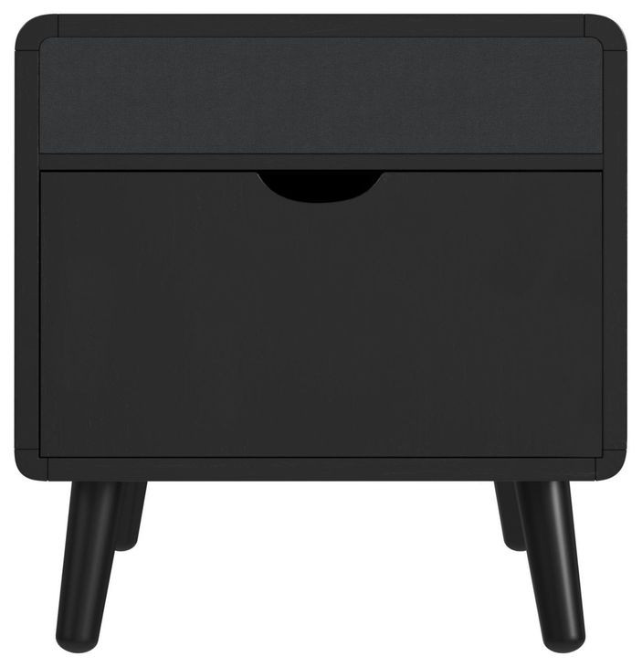 Nebula Black Square Smart End Table