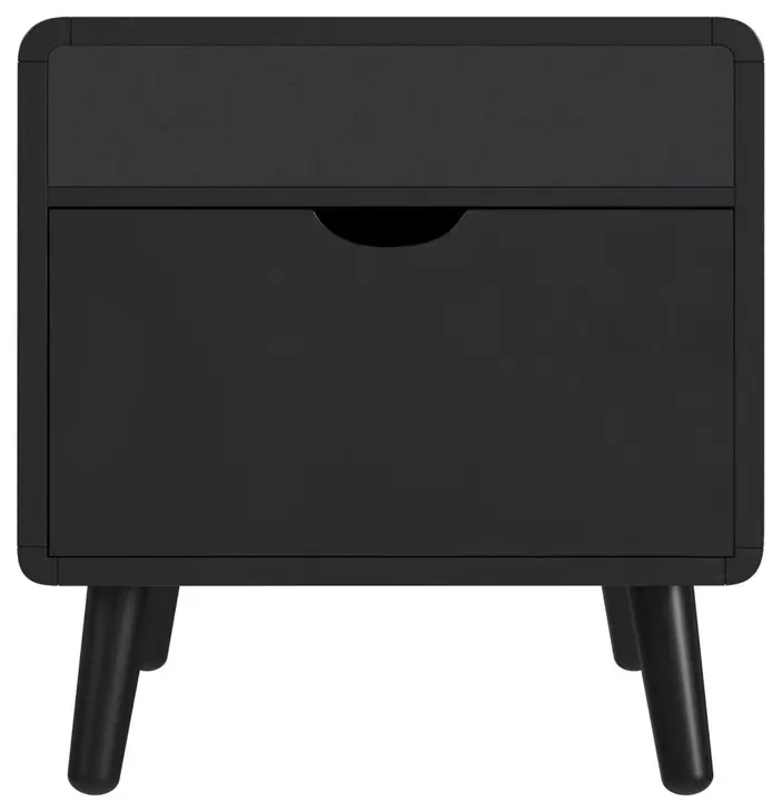 Nebula Black Square Smart End Table