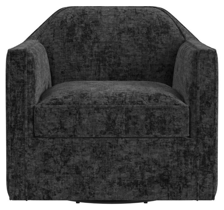 Aaron Blue Upholstered Swivel Chair