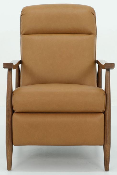 Hampton Santa Fe Brandy Leather Push Thru The Arms Recliner