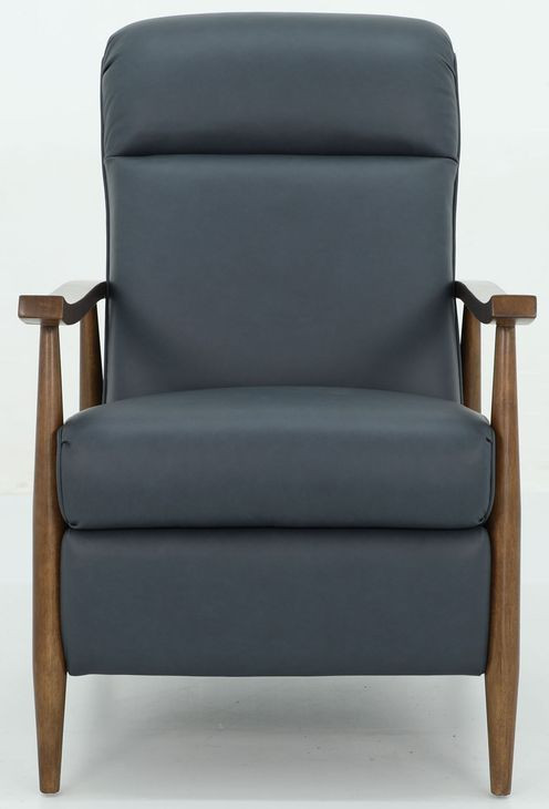 Hampton Santa Fe Ocean Leather Push Thru The Arms Recliner