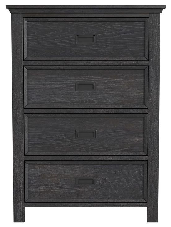 Brooklyn Charcoal 4 Drawer Chest