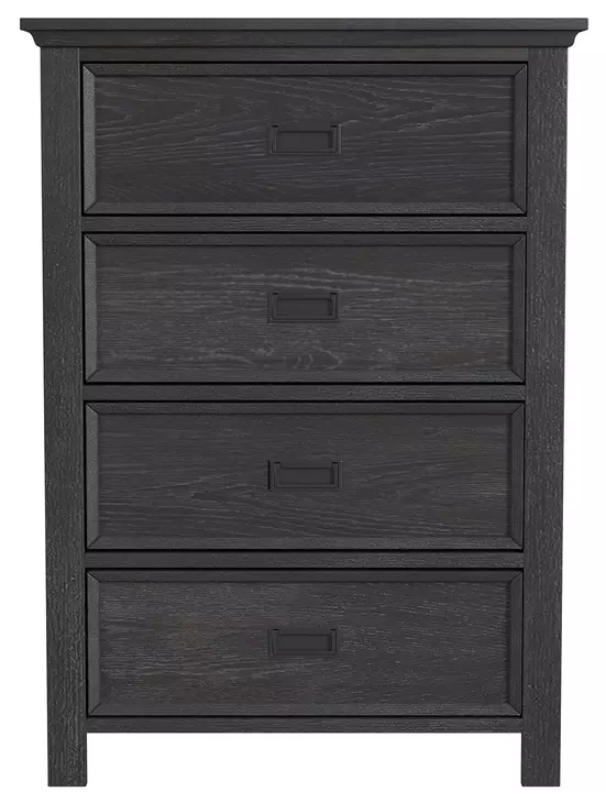 Brooklyn Charcoal 4 Drawer Chest