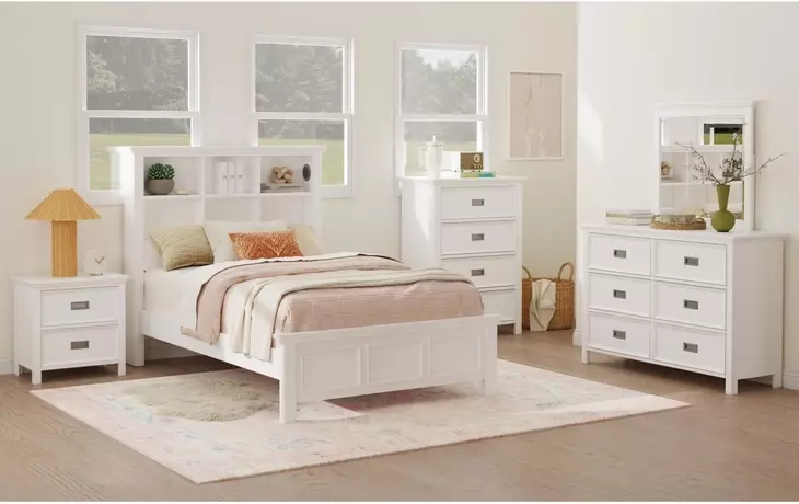 Brooklyn White 4 Drawer Chest