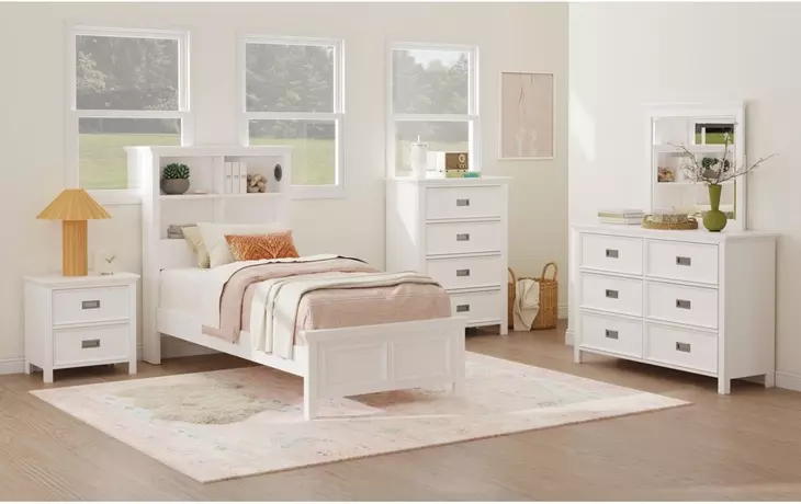Brooklyn White 4 Drawer Chest