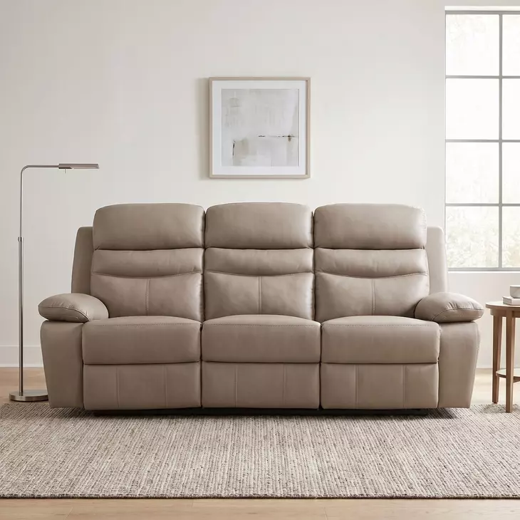 Hancock Latte Double 87" Power Reclining Sofa