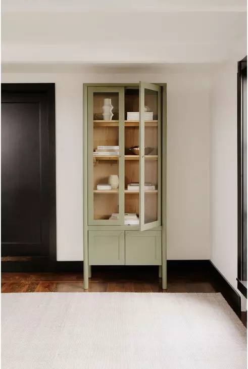 Hannah Green 4 Door Tall Cabinet