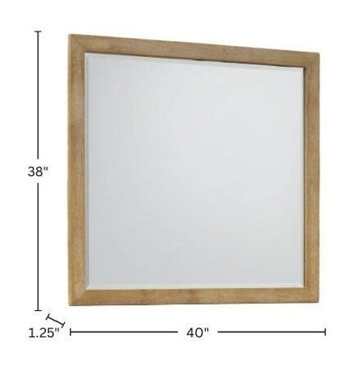 Harper Light Oak Rectangular Dresser Mirror