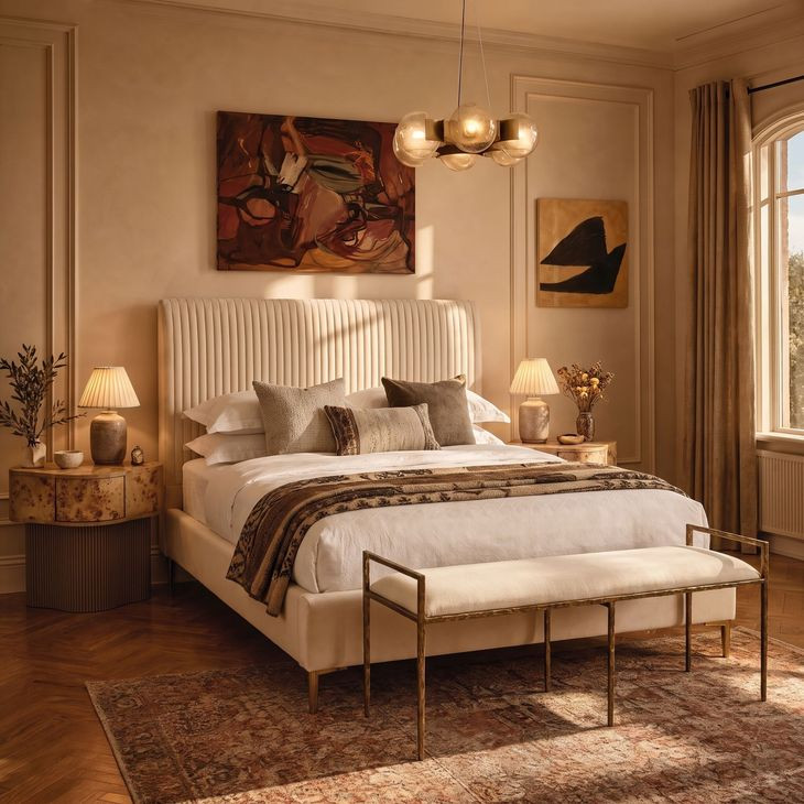 Abbott Casablanca Cloud Full Upholstered Platform Bed