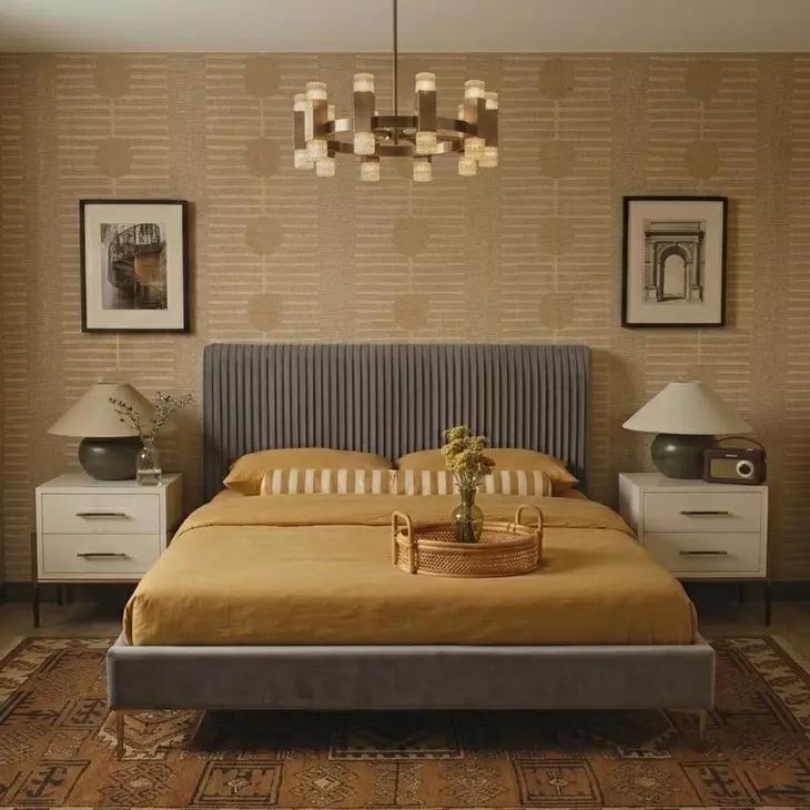 Abbott Casablanca Storm Queen Upholstered Platform Bed