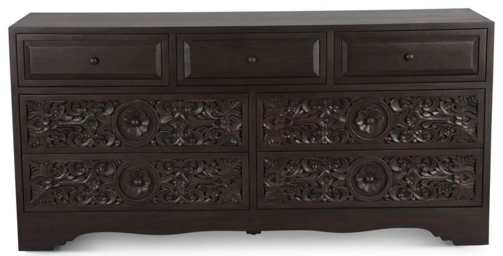 Haveli Vintage Brown 7 Drawer Dresser