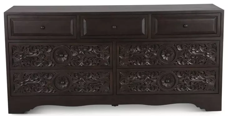 Haveli Vintage Brown 7 Drawer Dresser