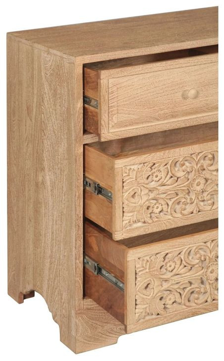 Haveli Whitewash 7 Drawer Dresser