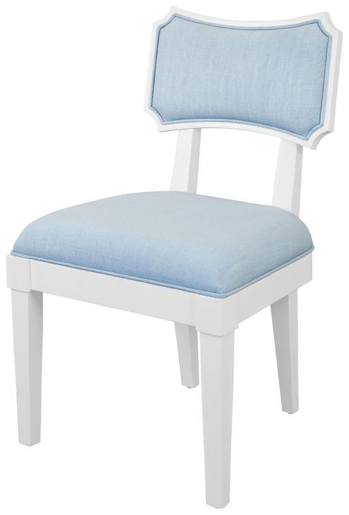 Hayden Light Blue Performance Fabric Upholstered Dining Chair