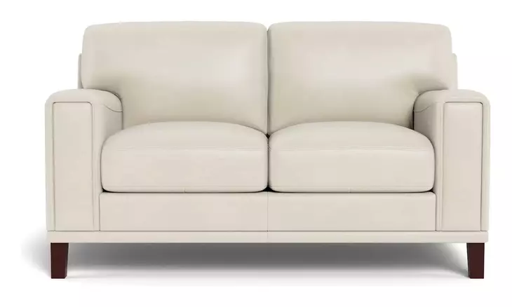 Halwyn Vanilla Leather 65" Loveseat