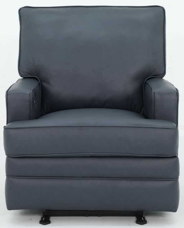 Hazel Santa Fe Ocean Leather Wall Hugger Power Recliner with USB Port