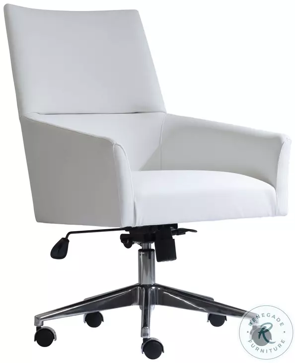 Stratum White Swivel Office Chair