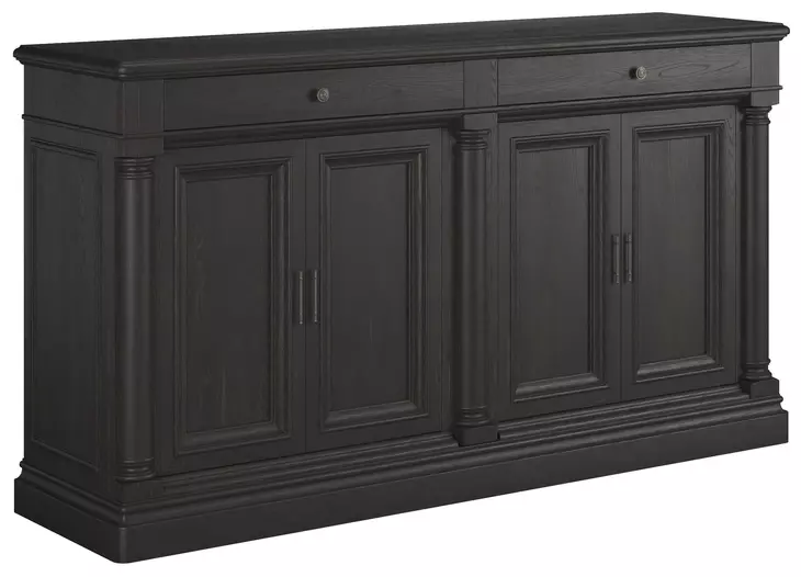 Atrium Black 4 Door Buffet