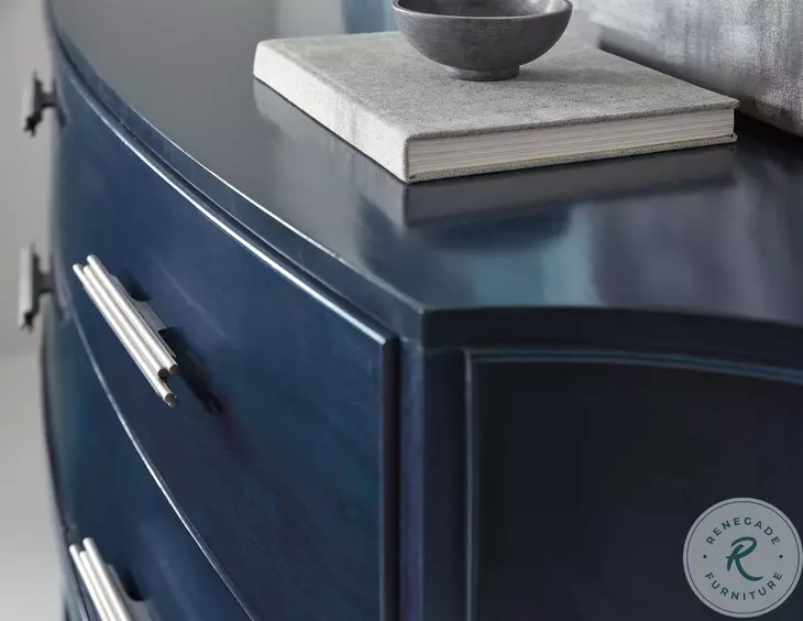 Mazarine Rich Dark Blue Credenza